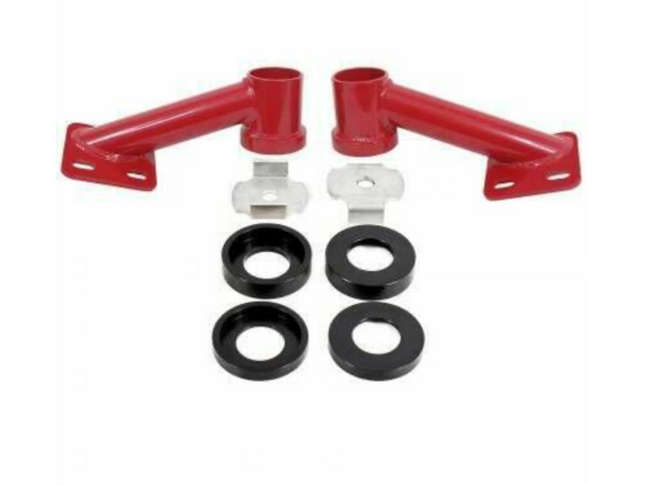 BMR CB005R Level 2 Mustang Cradle Bushing Lockout Kit - Red (2015-2024 Mustang S550 & S650)