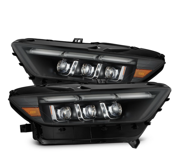 AlphaRex 15-17 Ford Mustang NOVA LED Proj Headlights Black w/Activ Light/Seq Signal/Switch DRL