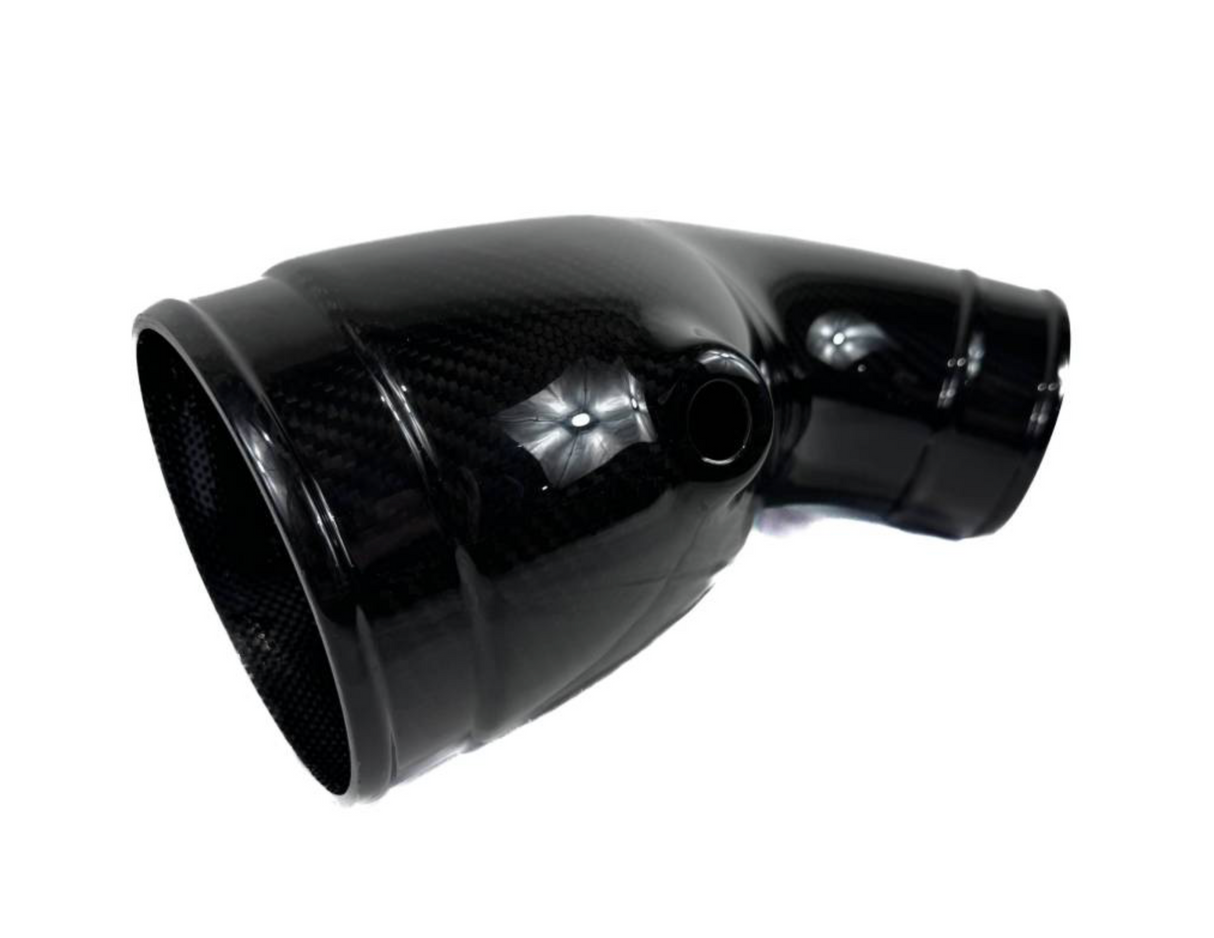 2015-2025 Ford F150 132mm Elliptical Carbon Fiber Air Inlet Tube