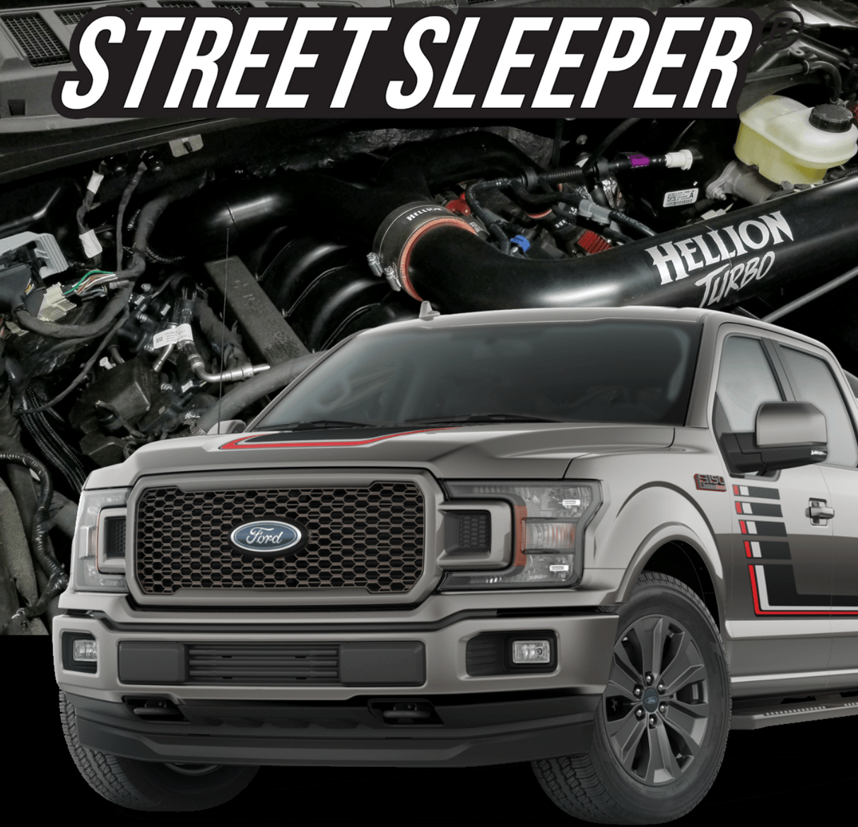 HELLION 2015-2024 FORD F-150 5.0L “NEXT GENERATION STREET SLEEPER” TWIN TURBO SYSTEM-NEW