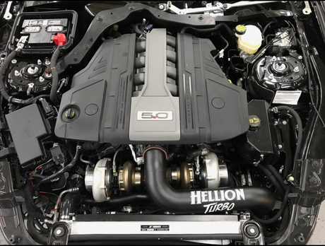 HELLION 2018+ FORD MUSTANG GT TOP MOUNT TWIN TURBO SYSTEM