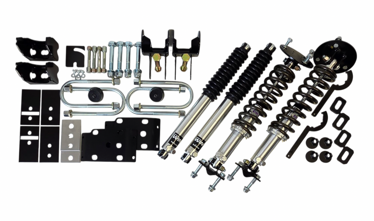 2015+ F150 Adjustable Lowering Kit, 3/5 Drop, POLY-BEARING, STREET STRIP