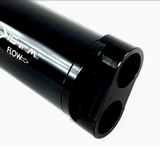 Fluidworks Dual Outlet 32GPM Post Fuel Filter w/ Mount (10 Micron)