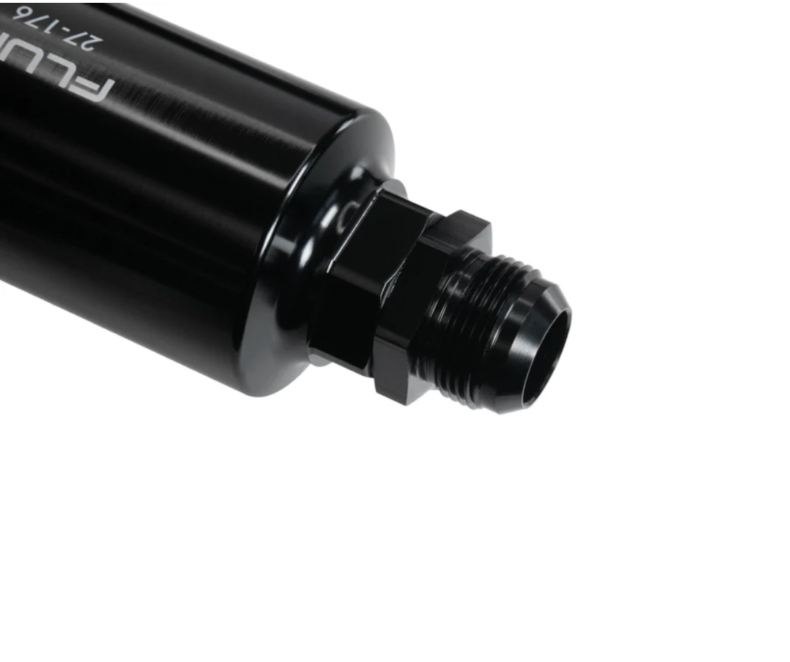 Fluidworks Dual Outlet 32GPM Post Fuel Filter w/ Mount (10 Micron)