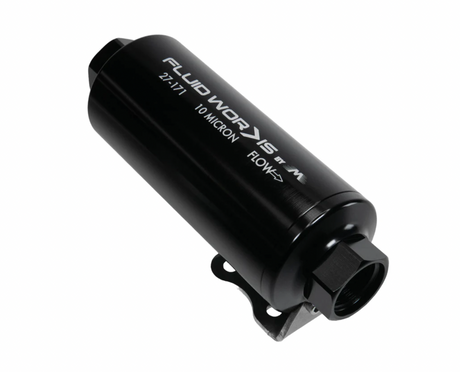 Fluidworks 12GPM 12ORB Post Fuel Filter w/ Mount (10 Micron) 27-171