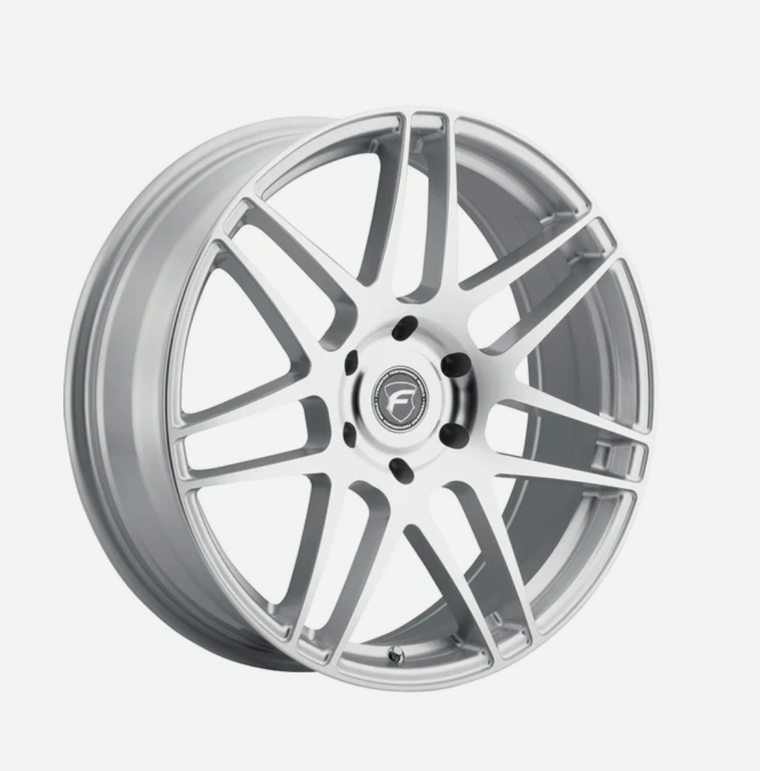 Forgestar F14 20x7 / 6x135 BP / +13 ET / 4.51in BS - Silver Machined Wheel