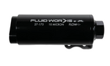 Fluidworks Dual Inlet 12GPM Post Fuel Filter w/ Mount (10 micron) 27-175