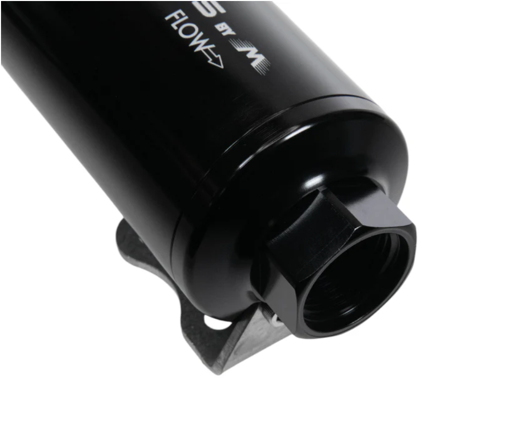 Fluidworks Dual Inlet 12GPM Post Fuel Filter w/ Mount (10 micron) 27-175