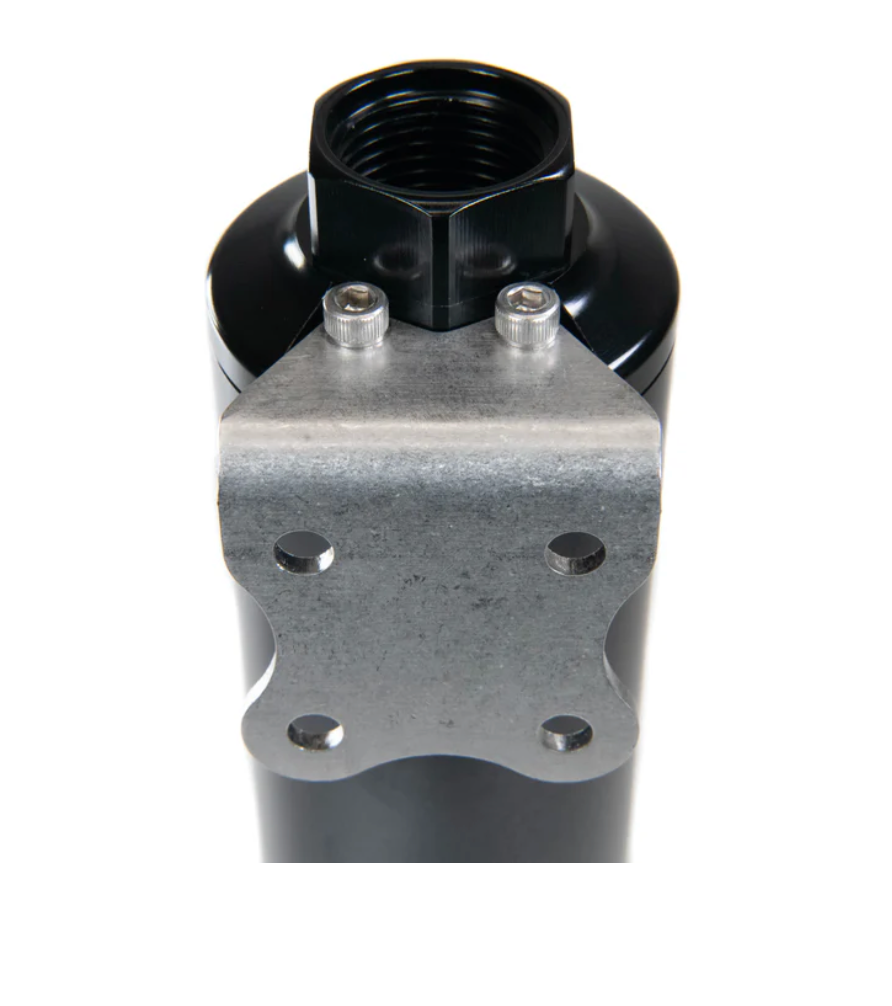 Fluidworks Dual Inlet 12GPM Post Fuel Filter w/ Mount (10 micron) 27-175