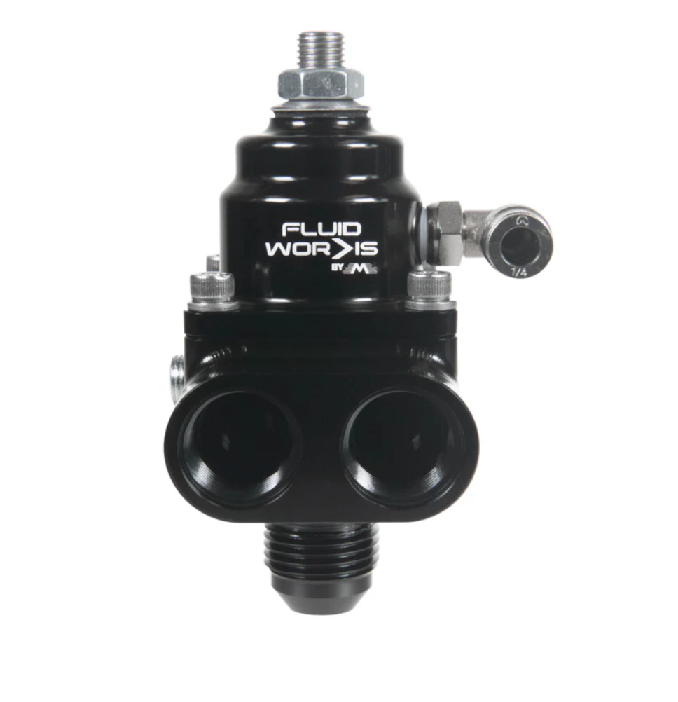 Fluidworks 1-10 gpm Fuel Pressure Regulator 35-70 psi Front Loader Fittings