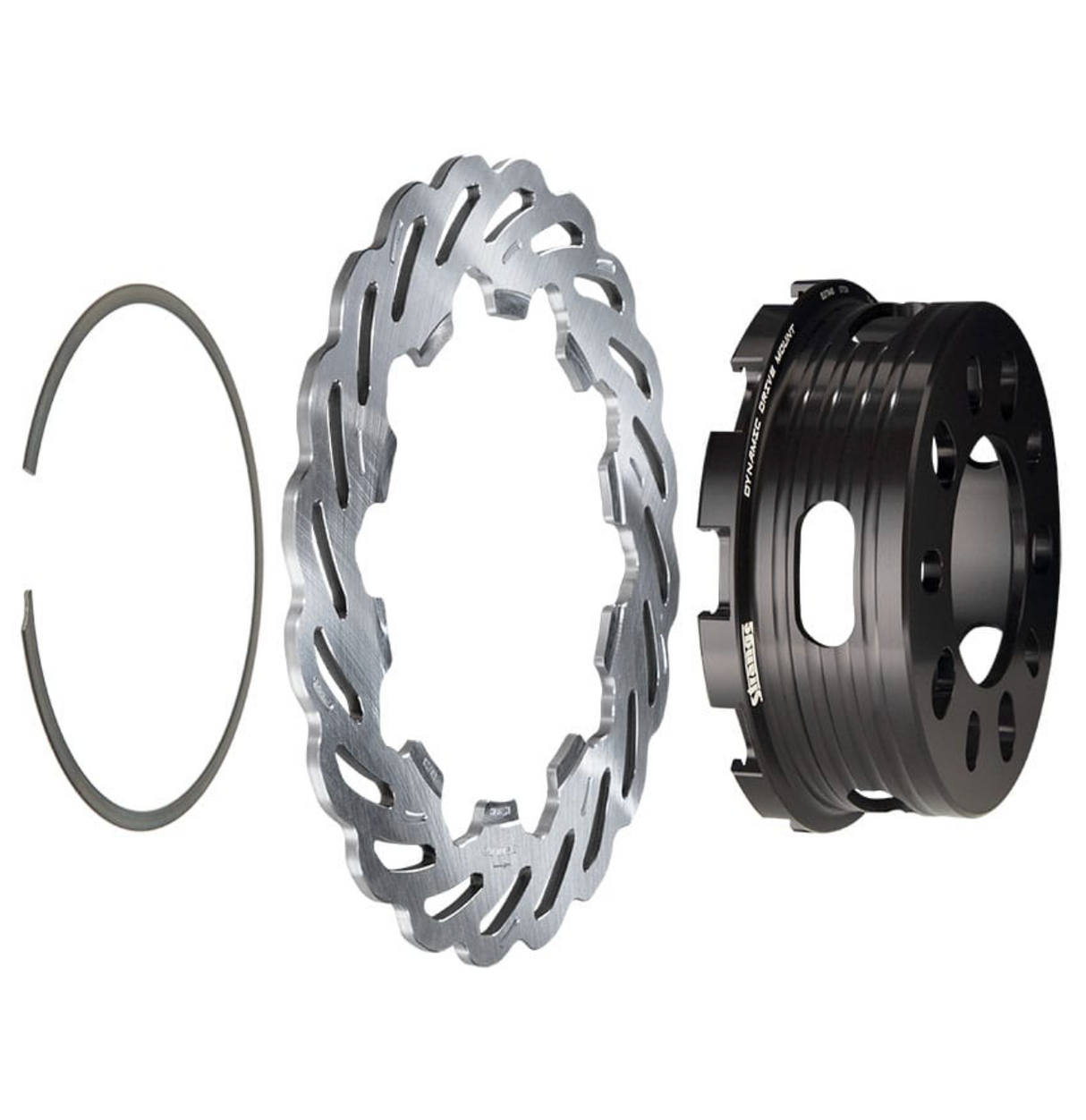 Strange Evolution DDM Rear Brake Kit For 2015-2023 Mustang GT Evolution S Rotors & Billet Evolution 4 Calipers With DTC-30 Semi Metallic Pads