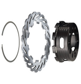 Strange Evolution DDM Rear Brake Kit For 2015-2023 Mustang GT Evolution S Rotors & Billet Evolution 4 Calipers With DTC-30 Semi Metallic Pads