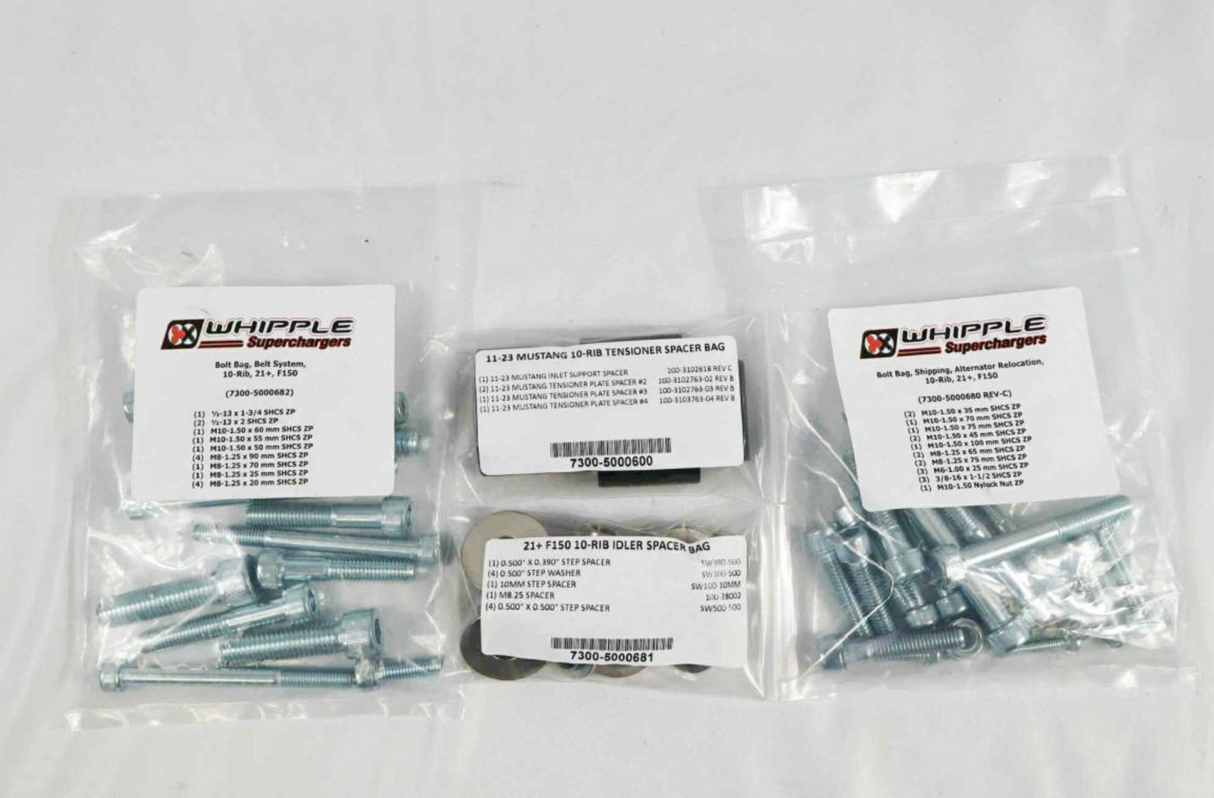 2021-2026 Ford F-150 5.0L - Whipple 10-Rib Belt System Upgrade (Whipple Supercharger Equipped)