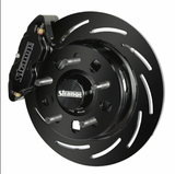 Strange Pro II H/D Front Brake Kit 2015-2023 Ford Mustang - 4 1/2" B.C. 2 Pc Rotors, 4 Piston Calipers & DTC-30 Brake Pads