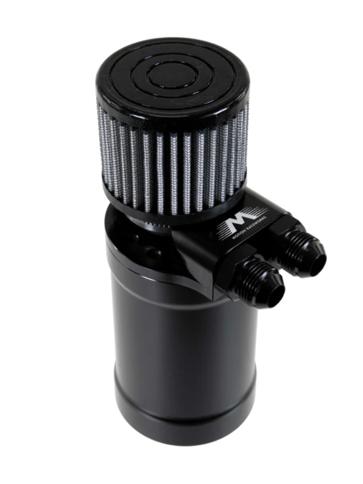 Top Loader Billet Internally Baffled Oil Catch Can (Dual 10AN Port)