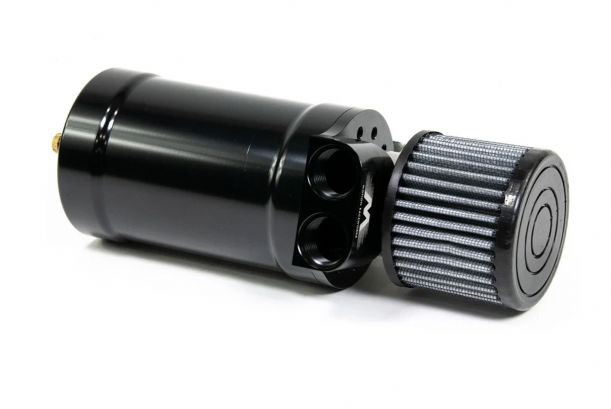 Top Loader Billet Internally Baffled Oil Catch Can (Dual 10AN Port)