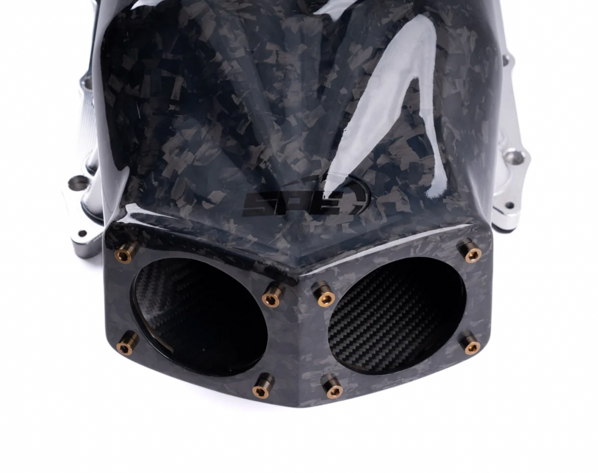SPE MOTORSPORT FORD MUSTANG S650 CARBON FIBER INTAKE MANIFOLD- FITS 2024+ MUSTANG 5.0L
