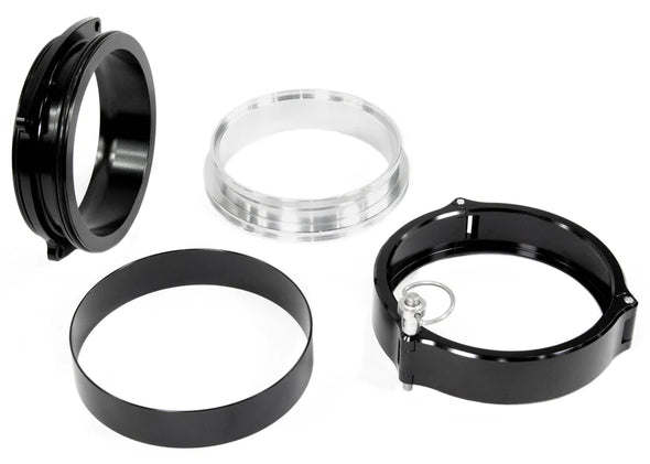 Quick Seal 4" Connector w/ Clamp for ICON 102mm Throttle Body - BLACK 10-14012BLK