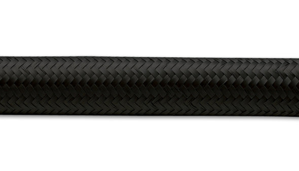 Vibrant -10 AN Black Nylon Braided Flex Hose (2 foot roll)