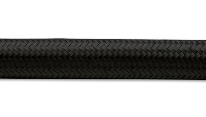 Vibrant -10 AN Black Nylon Braided Flex Hose (10 foot roll)