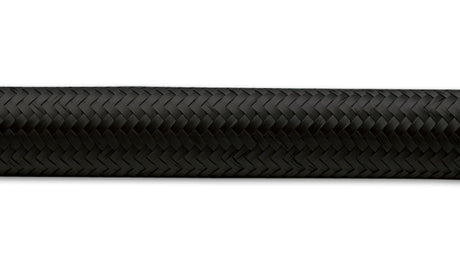 Vibrant -8 AN Black Nylon Braided Flex Hose (2 foot roll)
