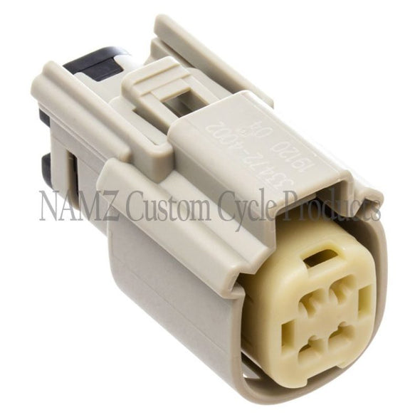 NAMZ 07-23 V-Twin Molex MX-150 4-Position Female Connector - Gray (HD 72444-07GY)