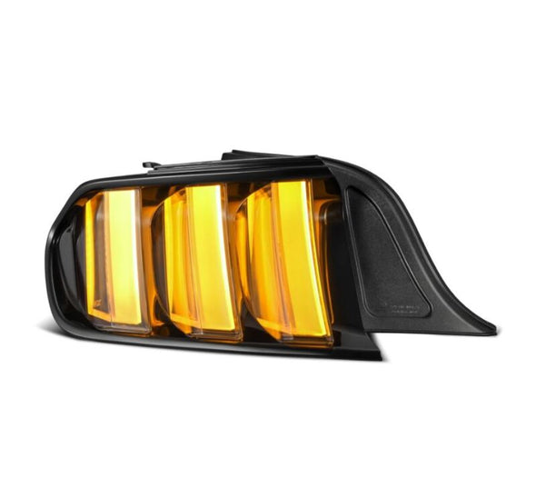 AlphaRex 15-23 Ford Mustang NOVA-Series Prismatic LED Tail Lights Black-Clear