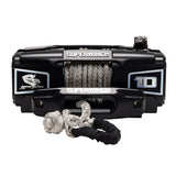 Superwinch 10000 LBS 12V DC 3/8in x 54ft Synthetic Rope Scorpion 10000SR Winch - Black Powdercoat