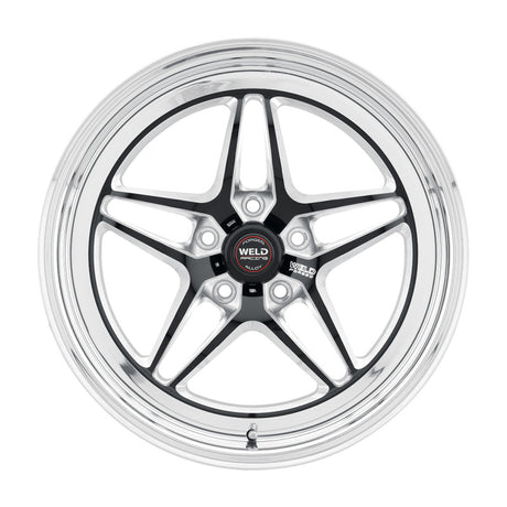 Weld S81 17x5 / 5x4.5 BP / 2.2in. BS (-21mm Offset) Black Wheel 3.18 ID (High Pad) - Non-Beadlock