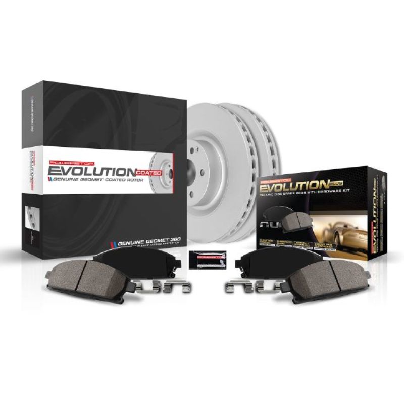 Power Stop 96-02 GMC Savana 3500 Front Z17 Coated Brake Kit