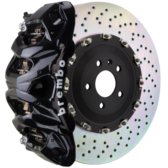 Brembo 15-20 F150 2WD/4WD (Excl Raptor)Fr GT BBK 8Pis Cast 412x38 2pc Rotor Drilled-Black