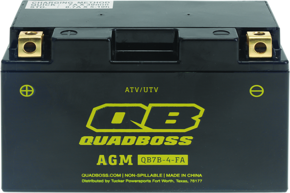 QuadBoss 08-15 Can-Am DS 450 X Maintenance-Free AGM Battery