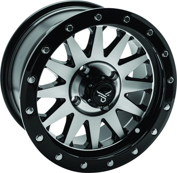 QuadBoss Wagon 14X7 - 5+2 - 4/110 - Black Machined