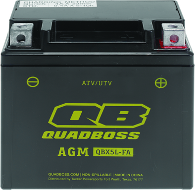 QuadBoss 06-08 Arctic Cat 50 DVX Maintenance-Free AGM Battery