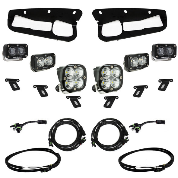 Baja Designs 21-22 Ford Bronco w/Steel Bumper S2 SAE Pro Fog Pocket Light Kit w/Upfitter - Clear