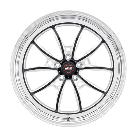 Weld S80 18x11 / 5x115 BP / 6.1in BS Black Wheel (High Pad) - Non-Beadlock