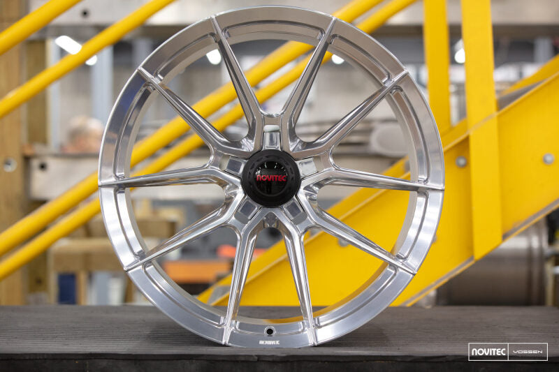 Vossen x Novitec NF10 21x9in - 5x114.3 BP - ET35 - Brushed Gloss Clear Ferrari 458 Front Wheel