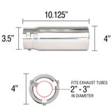Spectre Exhaust Tip 4in. Resonated