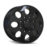ION Type 167 20x8.25 / 8x200 BP / High Offset / 142mm Hub Gloss Black Wheel