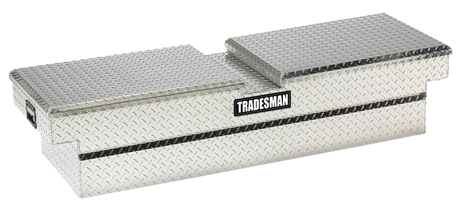 Tradesman Aluminum Economy Cross Bed Truck Tool Box (70in./Side Opening) - Brite