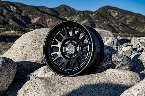 ICON Anza 17x8.5 6x135 +6mm Offset 5in BS 87.1mm Hub Bore Satin Black Wheel