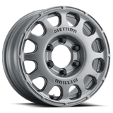 Method MR107 16x7 +45mm Offset 6x5.5 102mm CB Gloss Titanium Wheel
