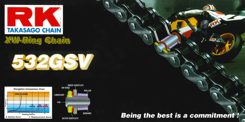 RK Chain 532GSV-116L XW-Ring - Natural