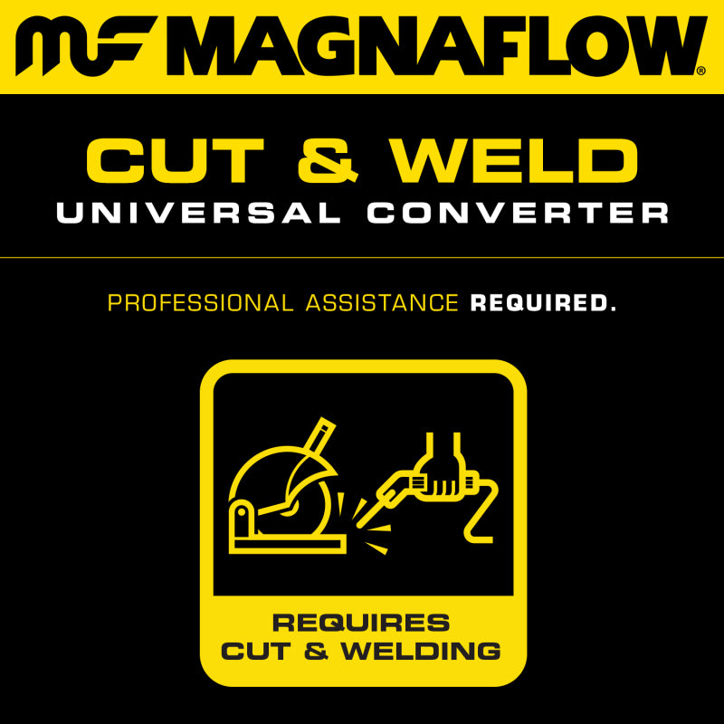 MagnaFlow Universal Catalytic Converter 2 Single O2 Boss