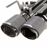Kooks 18-24 Ford Mustang GT 5.0 3in. Valved Shotgun Cat-Back Exhaust - Carbon Tips