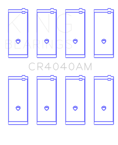 King Engine Bearings Ford Fiesta/Escort Tlb/Gud/J4B 1.0L 1.2L 1.3L (Size +0.75mm) Conrod Bearing Set