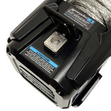 Superwinch 10000 LBS 12V DC 3/8in x 54ft Synthetic Rope Scorpion 10000SR Winch - Black Powdercoat