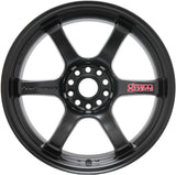 Gram Lights 57DR 17x9.0 +38 5x114.3 Semi Gloss Black Wheel