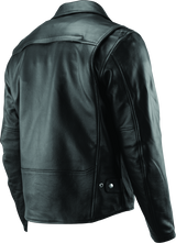 River Road Ironclad Classic Leather Jacket Black - Small