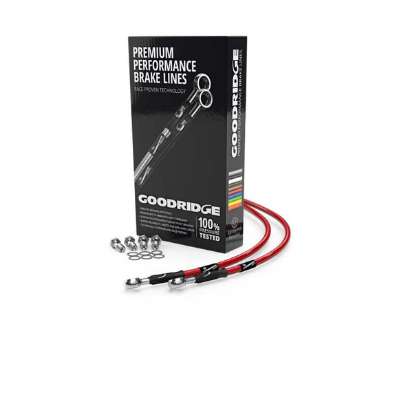 Goodridge Yamaha TDM250 Red Front SS Brake Lines